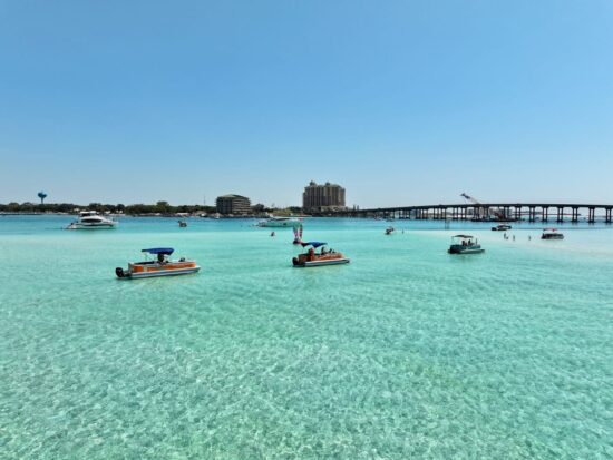 rising sun watersports destin pontoon rental crab island 003